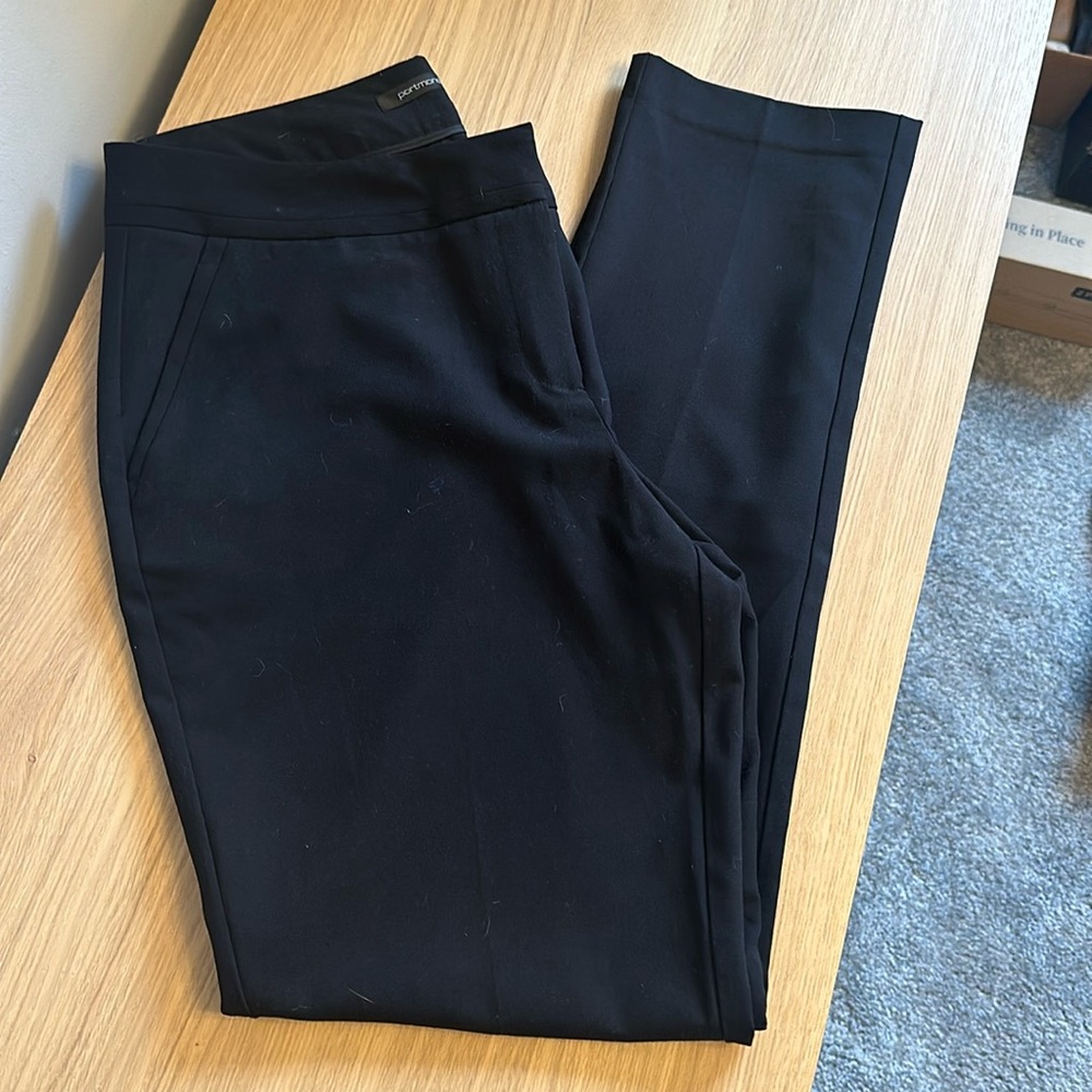 Mid-Rise Tapered Leg Trousers